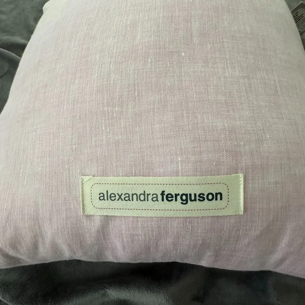 Alexandra Ferguson Pillow Pink Rose All Day Throw Accent Wine Shabby Decor